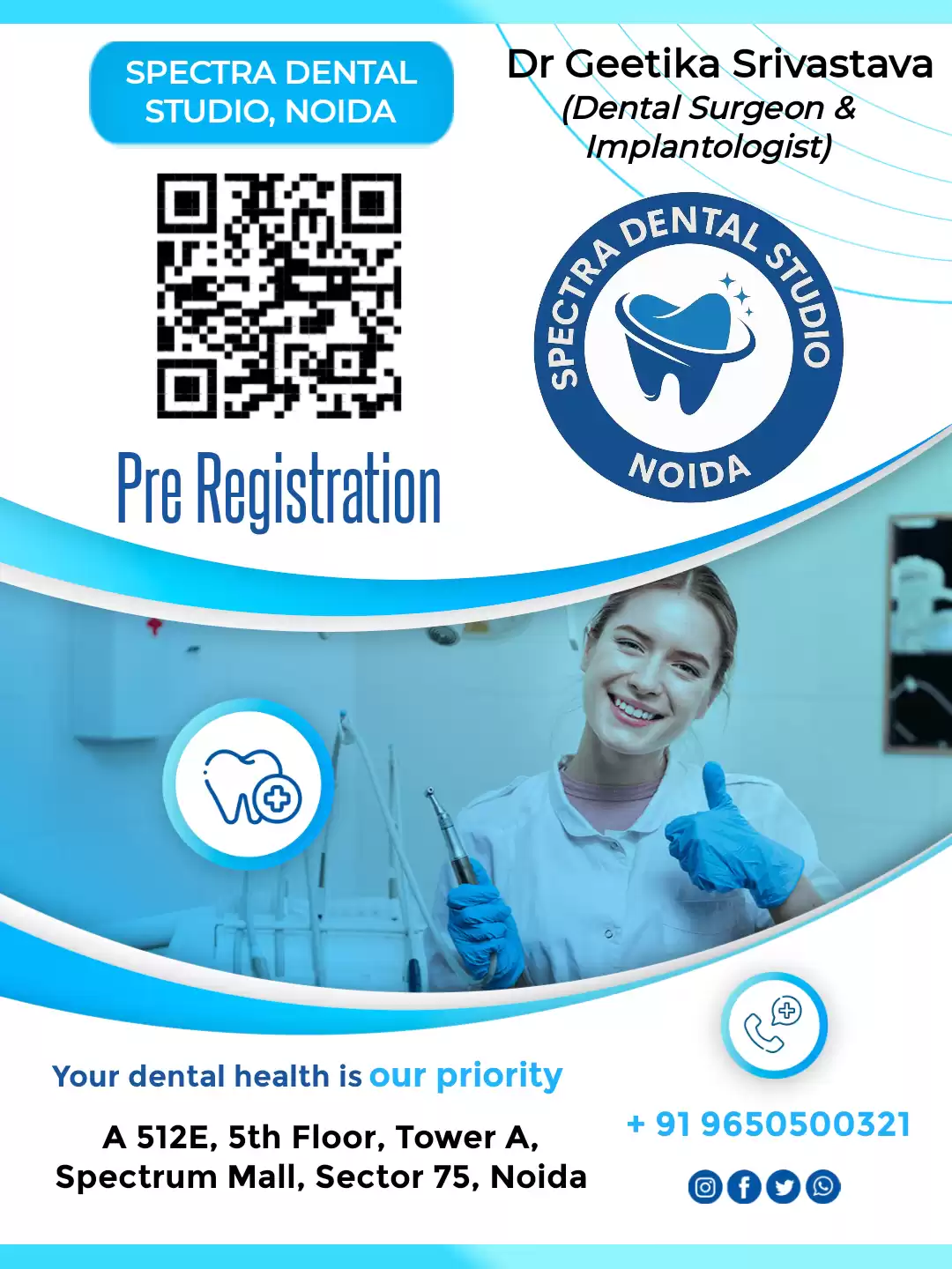 New Patient Pre‑Registration Welcome to Spectra Dental Studio, Noida – Your Smile, Our Passion.